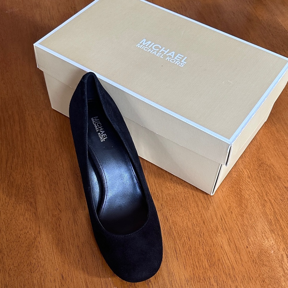 Michael Kors Black Suede Flats